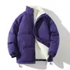 Chaqueta de alta calidad con cuello alto, Otoño/Invierno 2026, Multicolor, Forro polar, Abrigo grueso de algodón de lana de cordero, Estilo coreano, Corte holgado, Chaqueta acolchada casual para hombre