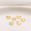 Material de aço inoxidável 316L Irregular dourado com buraco pequeno amor bonito requintado pequenos acessórios artesanais DIY