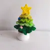 Adornos de escritorio para árbol de Navidad de lana tejida a mano de cuatro capas, transfronterizos, regalos creativos
