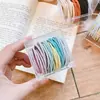 Estilo Coreano Corda de Cabelo de Celebridade da Internet Elástico Simples para Cabelo Fino de Menina Elástico de Borracha de Alta Elasticidade Elástico Básico para Cabelo Acessório de Cabelo Venda por Atacado