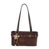 Hebilla de Cinturón Retro de Nicho Coreano Bolso de Hombro para Mujer Otoño Temprano Casual Versátil de Alta Gama