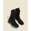 Primer Encuentro Temporada Aumento Botas con Plataforma Mujer 2026 Nuevo Retro Tacón Grueso Caña Media Botas tipo Martin Botines