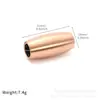 Fecho Magnético de Aço Inoxidável Fecho Magnético em Forma de Oliva Pulseira de Cinábrio Conector de Pulseira e Colar Acessórios de Joias Tecidos