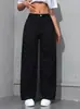Jeans Reto Wide Leg Novo Estilo Americano Primavera/Verão 2025 para Mulheres, Calça Jeans Lavagem Clara Solta Modeladora Comprimento Total