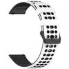 Adequado para Samsung Gear S3 Frontier Bicolor Furo Respirável 22mm Pulseira Esportiva Universal de Substituição
