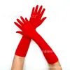 Guantes de Seda de Leche Elásticos de 43 cm para Actuación en Escenario Accesorios de Fiesta de Maquillaje de Halloween Guantes de Vestir