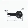 Equipo Fotográfico 20 Tornillos Adaptadores de Cabezal de Bola Rosca de Tornillo Imperial 1/4 Tornillos para Soporte de Cabezal de Bola Mano Mágica