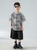Conjunto de Camisetas de Verano de Manga Corta para Niños, Estilo Veraniego Coreano para Niños 2026 Nuevos Jeans, Ropa de Marca de Moda a Cuadros para Niños
