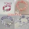 Pulsera de cuatro piezas con cuentas de mariposa para mujer, diseño exquisito, pulsera de gran valor, suelta, ideal para mejores amigas y estudiantes.