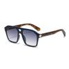 Nuevas Gafas de Sol Cuadradas Transfronterizas de Doble Puente Gafas de Personalidad Retro de Moda Gafas de Sol de Celebridad de Internet Mujeres de Alta Gama 2024