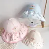Sombrero de Sol para Bebé Primavera y Verano Gorra Infantil Verano Sombrero de Protección Solar de Malla de Ala Ancha con Flores para Hombre y Mujer