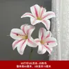 3 Flores de Lirio Simulación 3D Pequeño Libro Rojo Mismo recomendar Boda Decoración de Boda Flor Ventana Fotografía Paisaje