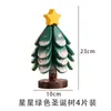Árbol de Navidad Transfronterizo con Estilo Esterilla Aislante de Haya Venta al por Mayor Posavasos para Árbol de Navidad Posavasos de Madera Regalo Adornos Pequeños Antiescaldado
