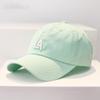Gorra de Béisbol con Letra Simple de Nuevo Estilo para Mujer, Marca de Moda ins, Estilo Coreano, Primavera y Verano, Versátil, Visera Curva, Gorra para Hombre con Protección Solar