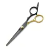 Venta al por mayor de fábrica juego de tijeras para cortar el pelo de 6 pulgadas tijeras profesionales dentadas tijeras finas para salón de belleza tijeras finas de gama media
