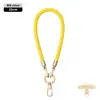 Cordón de alta gama para teléfono móvil 6MM resistente para colgar en el cuello ajustable para exteriores anti-pérdida cuerda trenzada para muñeca delicada oro