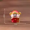 Paisaje Miniatura Lindo Festivo de Año Nuevo Figura del Dios de la Riqueza Accesorios de Decoración DIY Adornos Pequeños para Coche Escritorio