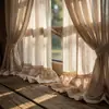 2026 Nuevo Jacquard Sombra del Bosque Chenilla Cortina Transparente Simple Moderna Tela Transmitente de Luz pero No Transparente En Stock
