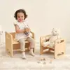Suprimento Especial para Mesa de Desmame Infantil Montessori Transfronteiriça Empilhável Desmontável Multifuncional Banquinho de Aprendizagem Personalização de Fábrica