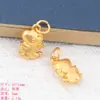 2024 Dragón del Zodiaco Sha Oro Accesorios Aleación Dibujos Animados Fulong Pulsera Cuerda de Cabeza Colgante diy Accesorios para Joyería