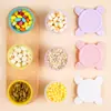 Mini Caja Crujiente, Caja de Suplemento Alimenticio Especial para Bebés, Caja de Almacenamiento para Refrigerador, Caja de Empaque para Snacks de Frutas, Caja Sellada, Lote Redondo