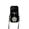 Espejo de Maquillaje Adecuado para Funda de Teléfono Móvil Iphone16Promax Todo Incluido Apple 17Air Cartera con Monedero Cruzado 14/15