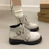 Botas Martin Retro Mate de Suela Gruesa para Mujer, Nuevas de Otoño, Súper Calientes, con Hebilla, Botines de Motocicleta, Botas de Moda Adelgazantes