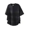 Yidao Vintage 2026 Verano Nueva Tendencia Retro Rayas Jacquard Texturizada Manga Corta para Hombre Suelta Camiseta de Media Manga