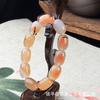 Pulseira de Contas Cilíndricas de Ágata Pulseira de Jade Pulseira Masculina de Contas Cilíndricas 13*18 Contas Cilíndricas Masculina Atmosférica