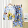 Pijamas para niños del sudeste asiático Conjuntos de ropa para niños Primavera y otoño Pantalones de manga larga Pijamas para bebés niños y niñas Conjuntos de ropa para el hogar
