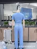 Nuevo Producto Europeo y Americano de Amazon 2026: Conjunto Casual de Color Sólido con Mangas Largas, Top y Pantalones de Pierna Ancha de Cintura Alta, Ropa Deportiva