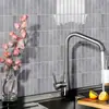 Nuevo Producto en Stock Azulejo de Imitación 3D Pegatinas de Pared Adhesivas Estilo Simple Decorativas Impermeables y a Prueba de Aceite Papel Tapiz para Renovación de Cocina Pegatinas Autoadhesivas