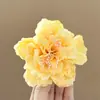 Novo Estilo Presilha de Cabelo Flor de Peônia com Miolo, Acessório de Cabelo Estilo Férias na Praia, Combinado com uma Presilha de Cabelo Atmosférica e Elegante, Presilha Bico de Pato