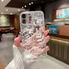 Líneas Elegantes y Contorno Blanco de Rosas, Funda de Teléfono Multi-Transparente Adecuada para iPhone 17/18 Pro Max, Funda Anti-Caídas