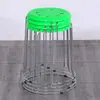Taburete Redondo para el Hogar, Taburete de Plástico Reforzado, Taburete de Plástico Engrosado para Adultos, Mesa de Comedor, Oficina Comercial, Taburete de Puesto, Simple y Moderno