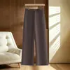 Pantalones de cintura alta, pierna curva para mujer, nueva moda de otoño, pierna ancha, holgados y cómodos, versátiles, adelgazantes, pantalones casuales de pierna recta