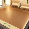 Esterilla de ratán Clase A esterilla fresca de seda de hielo 2026 nuevo verano artemisa dormitorio de estudiante individual plegable sábana de cama sin lavado