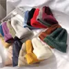 Gorro elegante para mujer, otoño e invierno, color sólido, combinable, tejido, grueso, ligero, de lana puntiaguda, cálido, tipo jersey para hombre.