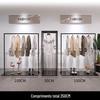 Loja de Roupas Display Rack Preto Armazenamento de Roupas Rack Suspenso Loja de Roupas Masculinas e Femininas Prateleira Simples Expositor Rack Piso Rack Suspenso
