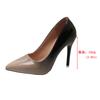 Zapatos de tacón alto de talla grande transfronterizos para mujer, populares europeos y americanos, de punta, tacón de aguja, degradados, sexys, de boca baja, zapatos de trabajo para ir al trabajo
