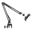 Soporte de escritorio plegable de metal con voladizo para mesita de noche, soporte para teléfono móvil, tableta y transmisión en vivo