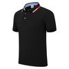Polo de manga corta con solapa de 200 gramos de seda de hielo 603 para hombre, camiseta de overol con estampado bordado.
