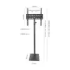 Soporte de TV de Pie 99B Monitor Oculto Pantalla Horizontal y Vertical Soporte de Pie Ajustable Base 32-50 pulgadas Mayoreo