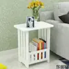 Mesita de Noche Moderna Simple Gabinete de Almacenamiento Simple Almacenamiento de Dormitorio Mesita de Noche Mesa Cuadrada Pequeña para Sala de Estar Nórdica Balcón