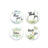 500 Pegatinas con Palabras Florales de Agradecimiento en Inglés, Decoración Creativa DIY Pegatinas para Sobres, Pegatinas de Sellado, Pegatinas