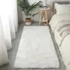 Alfombra de Felpa Larga Estilo Ins para Dormitorio junto a la Cama, Alfombrilla Antideslizante para Sala de Estar con Mesa de Café y Sofá, Aislante Frío para Pies junto a la Cama