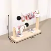 Estante de Almacenamiento Plegable para Diademas de Madera y Gomas para el Cabello, Accesorios para el Cabello Infantiles, Pinza de Tiburón, Joyería, Estante de Almacenamiento Multifuncional