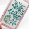 Adesivos de diamante infantis decorativos para copo garrafa diamante colorido pêssego coração Diamante Pequena Gema Pérola adesivos maquiagem dança beleza Strass