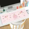 Mouse Pad Creme Marrom Fofo para Mesa de Escritório/Estudo Tapete de Alta Qualidade Antiderrapante para Teclado