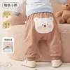 Pantalones de Bebé con Trasero Grande Algodón Puro Estilo Primavera y Otoño Pantalones Lindos para Bebé Ropa de Exterior Unisex para Bebé Entrepierna Ampliada Ropa Infantil